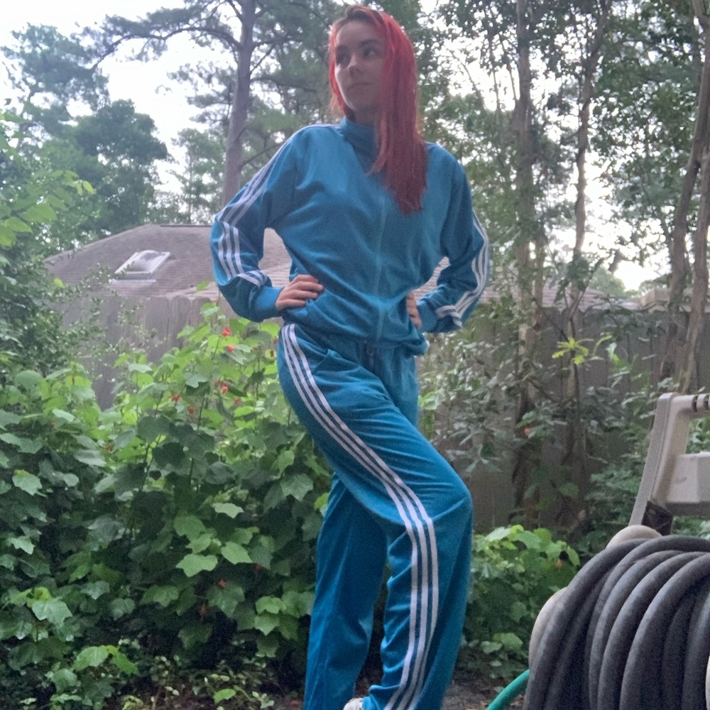 Tracksuit jacket blue zip up